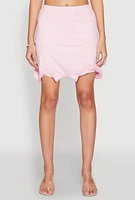 Womens Wave Structured Mini Skort, Pink, Size XL