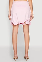 Womens Wave Structured Mini Skort, Pink, Size XL