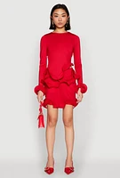 Womens Wave Structured Trim Skort,