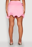 Womens Wave Structured Trim Skort, Pink, Size XL
