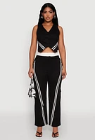 Womens Varsity Stripe Cargo Pants,