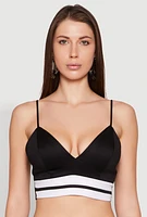 Womens Varsity Stripe Detail Bralette,