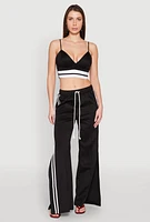 Womens Varsity Stripe Detail Bralette,