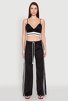 Womens Varsity Stripe Detail Bralette,