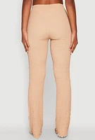 Womens High Waisted Contrast Trim Pants,