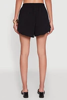 Womens Stylish Crepe Knit Shorts for Casual & Trendy Looks,