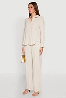 Womens Gauze Knit Shirt,