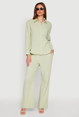 Womens Gauze Knit Pants,