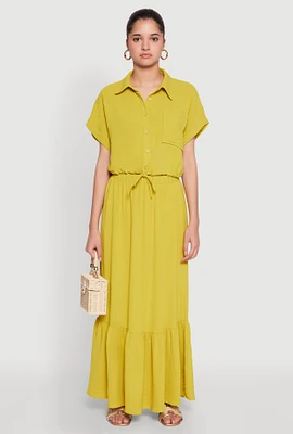 Womens Airy High Waisted Tiered Skirt,
