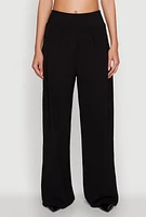 Womens Airy Wide Leg Dress Pants,