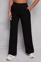 Womens Wide Leg Pocket Pants,