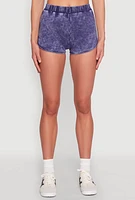 Womens Mineral Wash Dolphin Shorts,