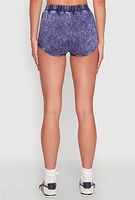 Womens Mineral Wash Dolphin Shorts,