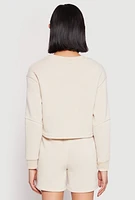 Womens New York Athletic Dept Sweatshirt, Beige, Size L