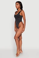 Womens Mineral Wash High Cut Bodysuit,