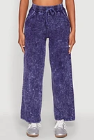 Womens Mineral Wash Straight Leg Sweatpants,