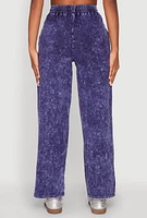 Womens Mineral Wash Straight Leg Sweatpants,