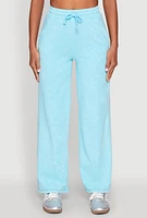 Womens Mineral Wash Straight Leg Sweatpants, L