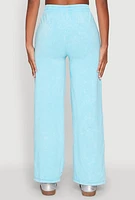 Womens Mineral Wash Straight Leg Sweatpants, L