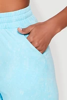 Womens Mineral Wash Straight Leg Sweatpants, L