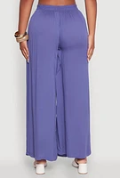 Womens Stylish Gauze Knit High Waisted Palazzo Pants,