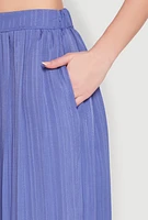 Womens Shadow Stripe High Waisted Pants,