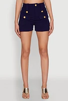 Womens Airy Cargo Pocket Shorts,