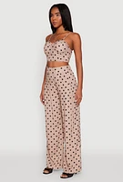 Womens Polka Dot Bustier Top,
