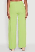 Womens Airy Chain Belted Front Pants,