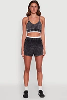Womens Mineral Wash Cropped Cami,
