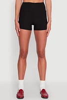 Womens High Waisted Pintuck Shorts,