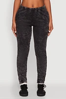 Womens Mineral Wash Jogger, Black,