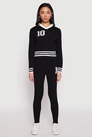 Womens Daisy Johnny Collar 10 Graphic Sweater, S