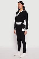 Womens Daisy Johnny Collar 10 Graphic Sweater, S