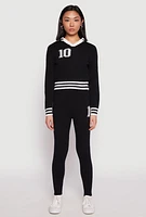 Womens Daisy Brushed Knit 10 High Waisted Sweatpants,