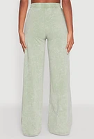 Womens Daisy Mineral Wash Drawstring Waist Active Pants,