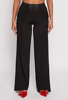 Womens Daisy High Waisted Wide Leg Pants,