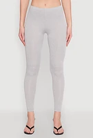 Womens Daisy High Waist Leggings, Grey, Size M