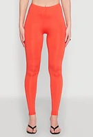Womens Daisy High Waist Leggings, Orange, Size M