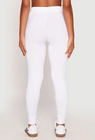 Womens Daisy High Waisted Drawstring Joggers, White, Size M