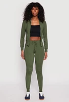 Womens Daisy High Waisted Drawstring Joggers,