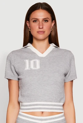 Womens Daisy 10 Varsity Stripe Polo Shirt,