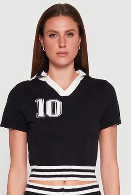 Womens Daisy 10 Varsity Stripe Polo Shirt,
