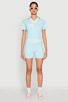 Womens Daisy 10 Varsity Stripe Polo Shirt,