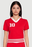 Womens Daisy 10 Varsity Stripe Polo Shirt,