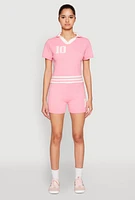 Womens Daisy 10 Varsity Stripe Polo Shirt,