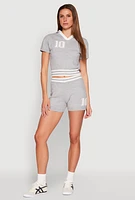 Womens Daisy 10 Varsity Stripe Shorts,