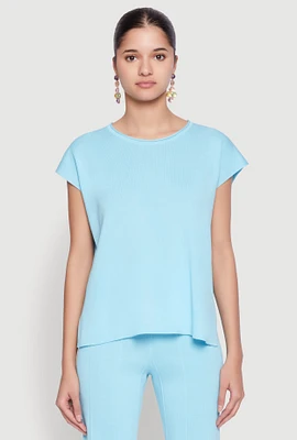 Womens Daisy Knitted Cap Sleeve Top,