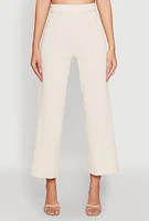 Womens Daisy Knitted Pintuck Pants,