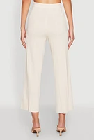 Womens Daisy Knitted Pintuck Pants,